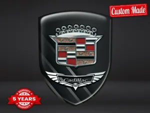 Cadillac Logo su Adesivo Design Max Chic Pro Durevoli